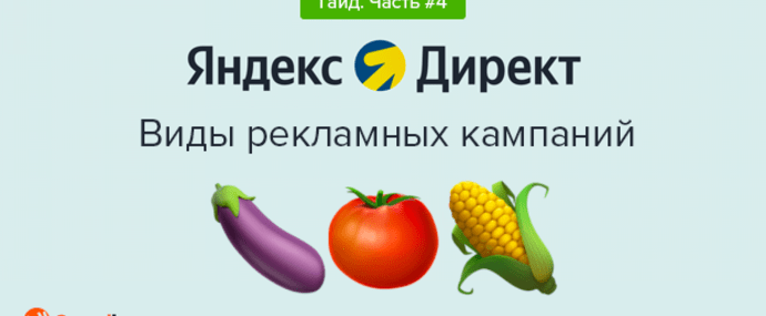 Виды рекламных кампаний Яндекс Директ