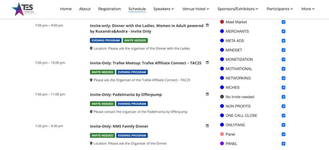 TES Conference Prague 2025: адалт, дейтинг, фут-фетиш и Only рекламодатели, платежки под Латам и больше