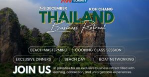 Бизнес ретрит на AWSummit Koh Chang 7-9 декабря, где вебмастера заключают сделки на пляже, а CEO встречаются босиком