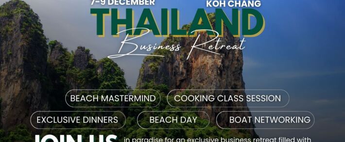 Бизнес ретрит на AWSummit Koh Chang 7-9 декабря, где вебмастера заключают сделки на пляже, а CEO встречаются босиком