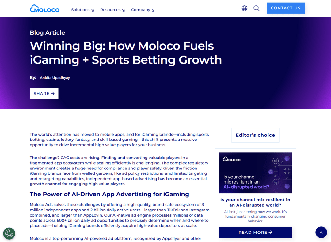 Ситуация с Moloco Ads: рекламная сеть Moloco за одну ночь заблокировала все агентские и рекламные кабинеты