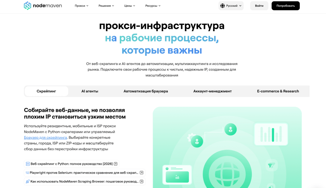NodeMaven прокси: резидентные, мобильные и ISP для арбитража. Личный опыт и промокод GOODBRO на скидку 35%